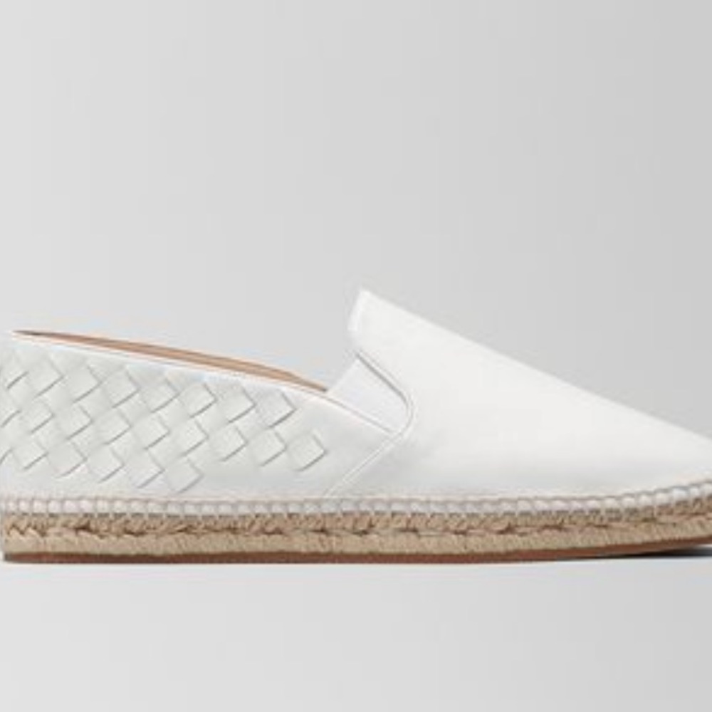 Bottega Veneta White Interciato Sandal